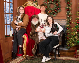 Santa with Dogs
